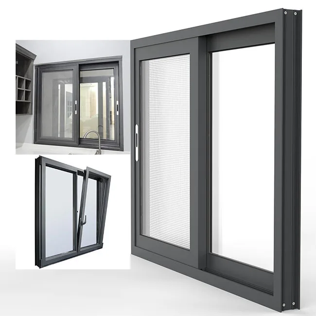 Modern Casement-Style Aluminum Sliding Window Profiles Explore the Latest in Window Design sliding windows with grills
