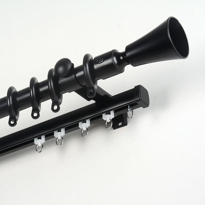 Wholesale china factory Aluminum curtain rod and curtain rail  High-quality