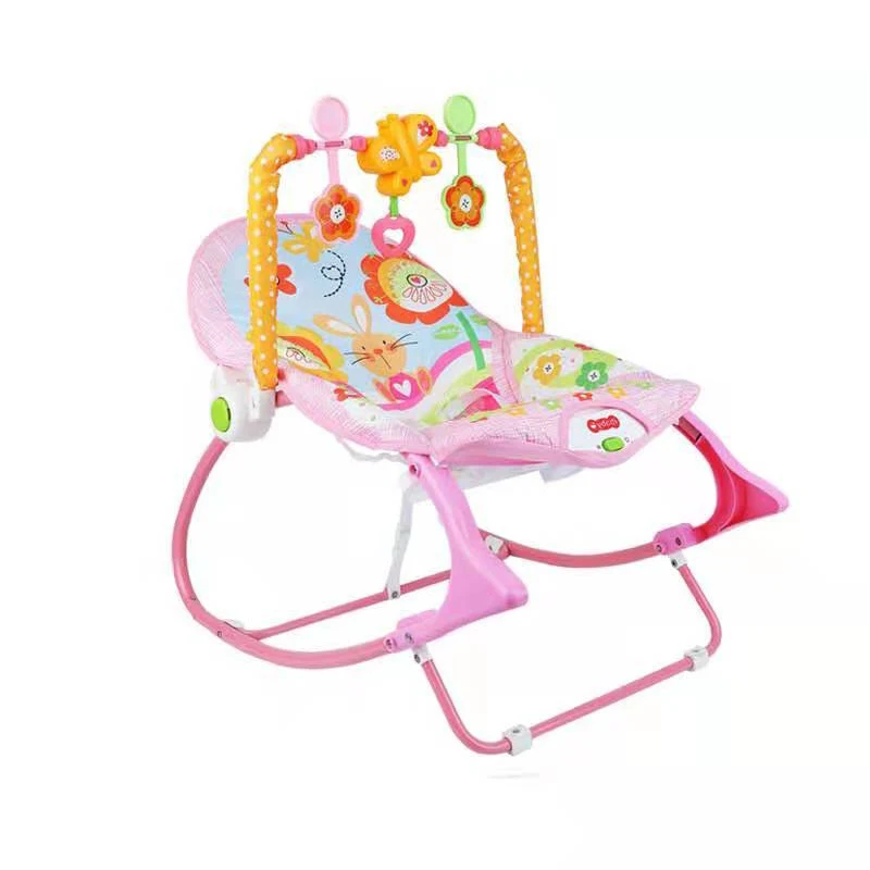 
High Quality Automatic Girl Rocking Swing Chair Baby Pink Bouncer And Rocker 