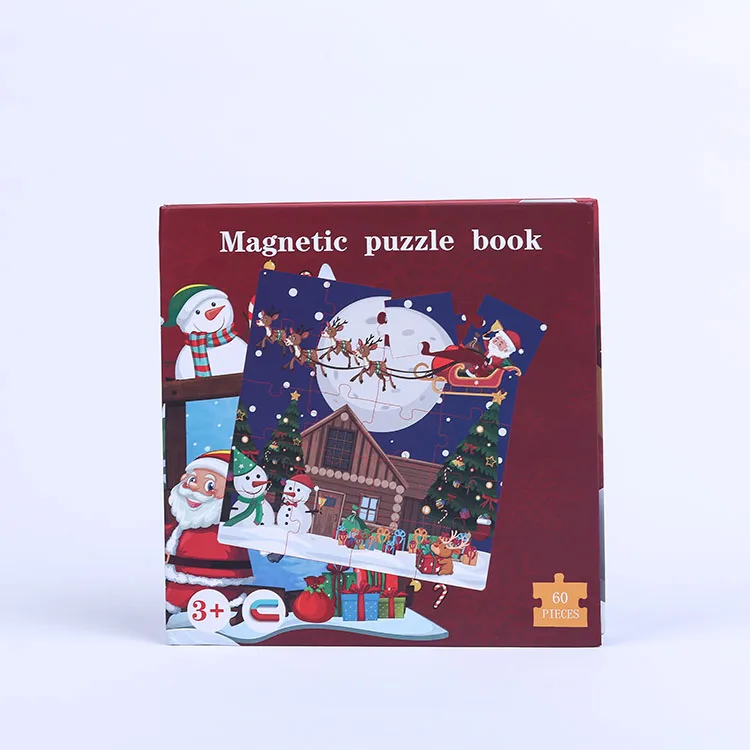 Christmas gift fridge magnet  magnetic jigsaw puzzle new design refrigerator magnetic supplier Educational toys and games