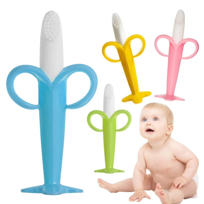 High quality silicone pacifier bunny soother baby infant teether teething banana