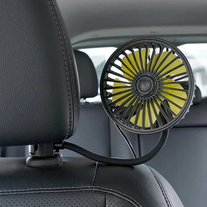 New Design Flexible Adjustable Car Air Fan Auto Rear Seat Back Seat Cooling Fan