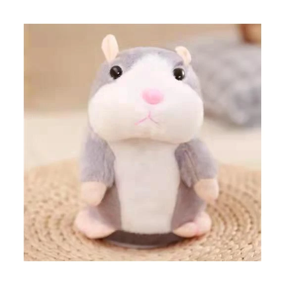 SmallOrders RF23 Hot selling will learn speak recording nodding cute little hamster plush toy to accompany children promote toys