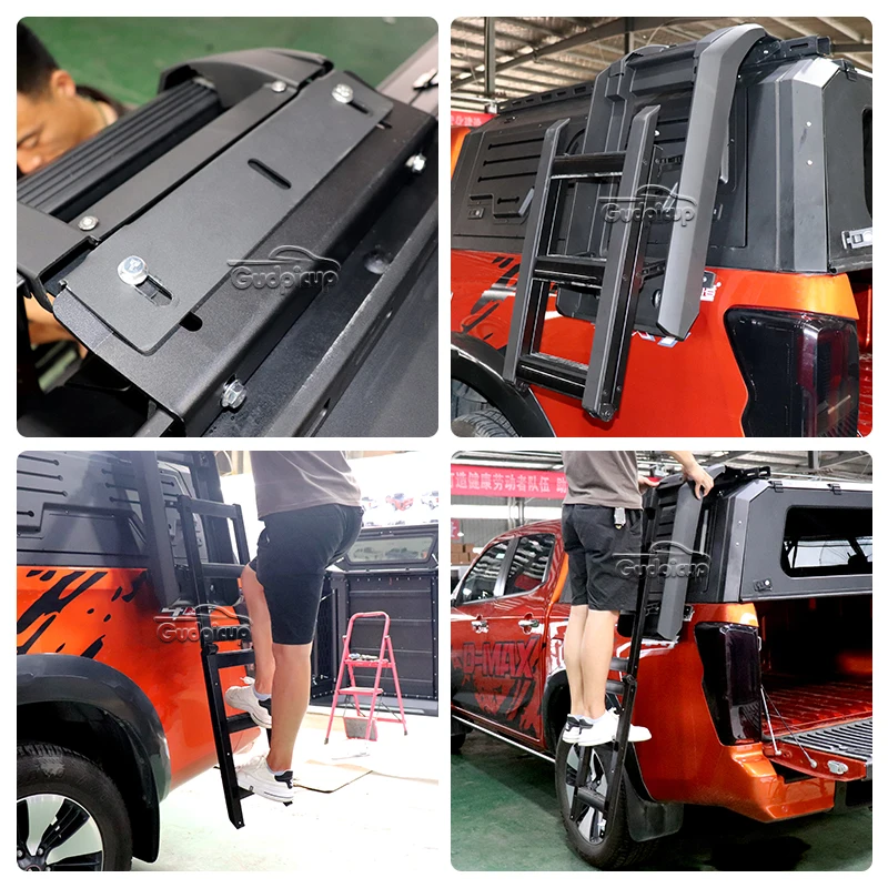 4x4 truck alu cab canopy camper pickup chevrolet silverado canopy with Ladder for ford maverick