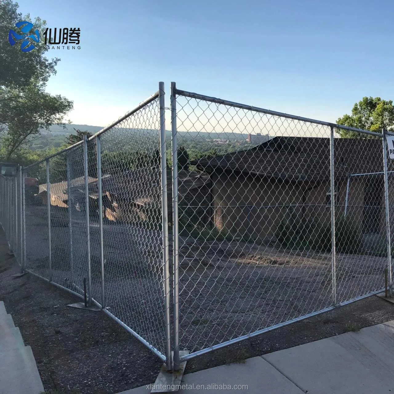 2024 Hot Selling America standard Hot-dip Galvanized 6 ft x 12 ft Temporary Chain Link Fence Portable Outdoor Temporary Fence