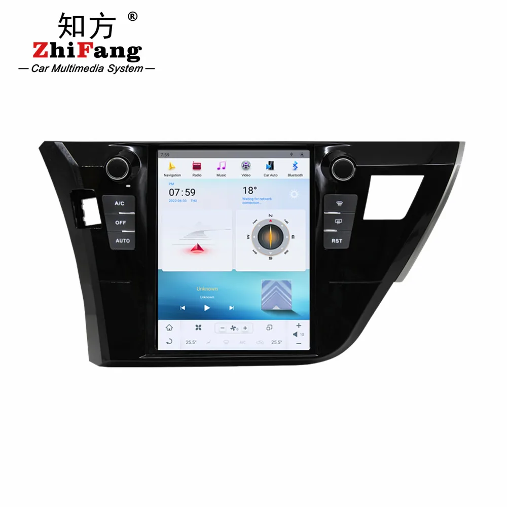 10.4 inch Android 11 Car DVD Player carplay Radio Stereo GPS Navigation For Toyota Corolla 2014 2015 2016
