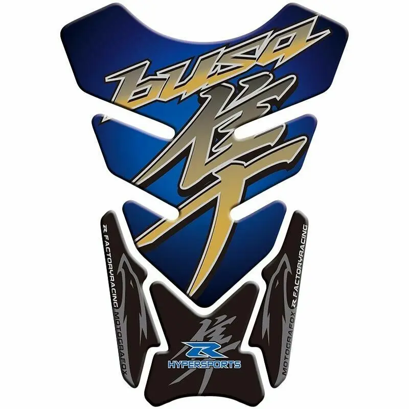 Carbon Fiber 3D Tank Pad Protector Decal Sticker For SUZUKI GSX1300R HAYABUSA 1999-2022