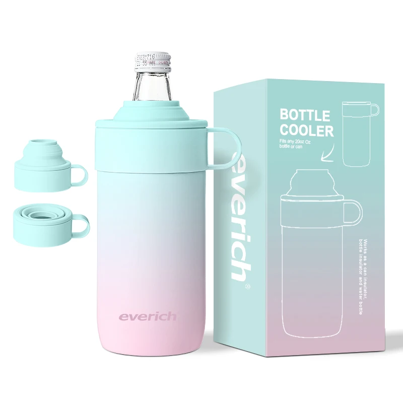 20 OZ Portable Easy to Hold Insulated Beer Can Holder Double-walled Stainless Steel Can Cooler