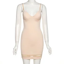 M09896 Hot selling 2022 women clothing fashion trending summer spaghetti strap XS casual dress