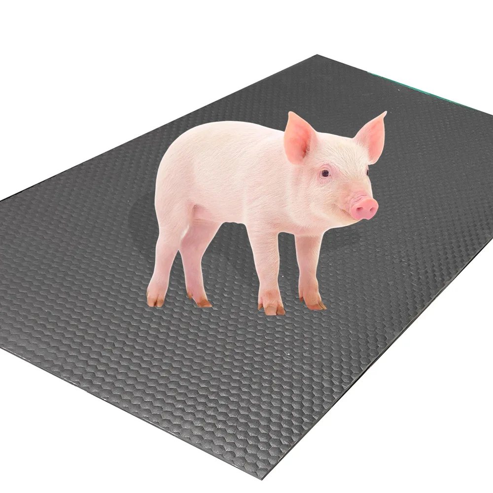 Cold insulation agricultural rubber pig stall mats for piglets and pigs
