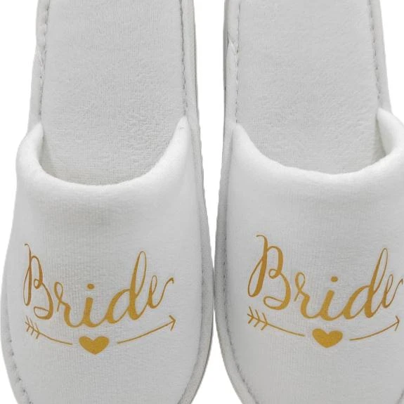 Hotel Hotel room slippers Dense velvet Rag Hotel bridesmaids and bride slippers wholesale