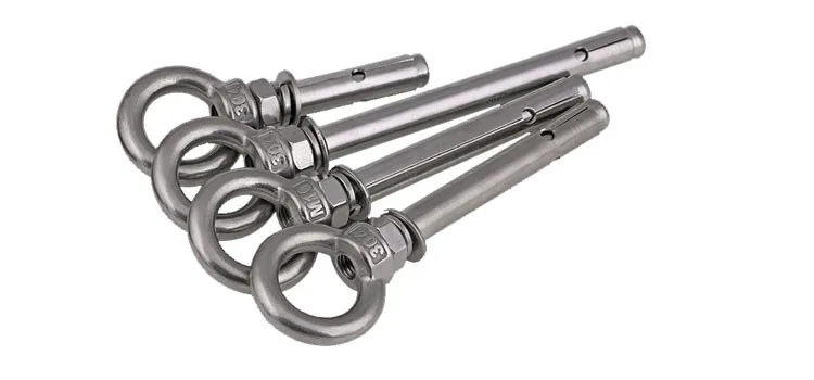 Stainless steel eye hook expansion anchor sleeve anchor bolt for building