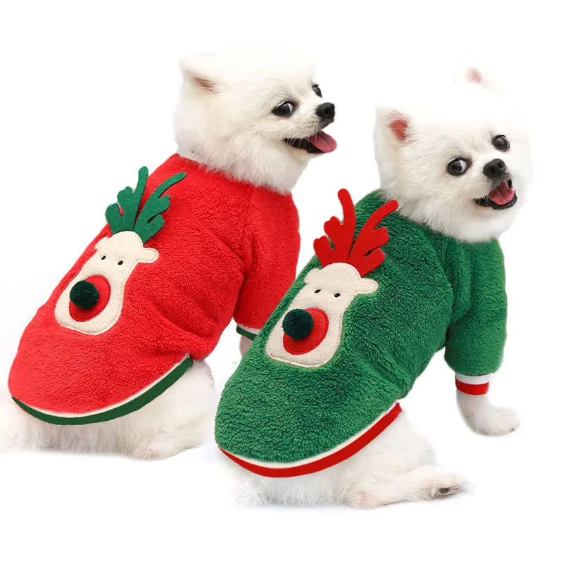 Christmas Warm Pet Dogs Clothes S-xxl Clothes Pet Vest Puppy French Bulldog Costume Poodle Pet Costume Winter Costume