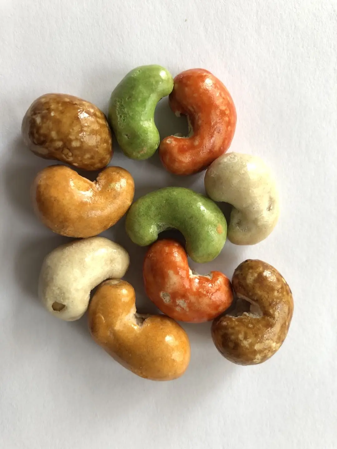 Health Food Snacks Hot Sell in Bulk Bag Roasted Colorful Cashews