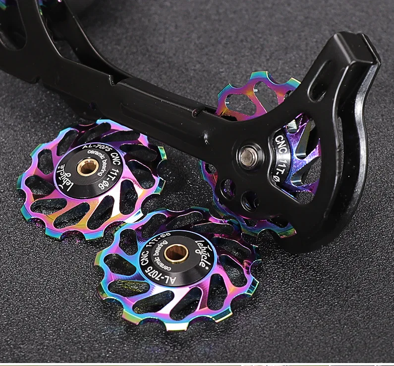 Цветной гальванический задний переключатель передач для велосипеда 11T 13T горного и
