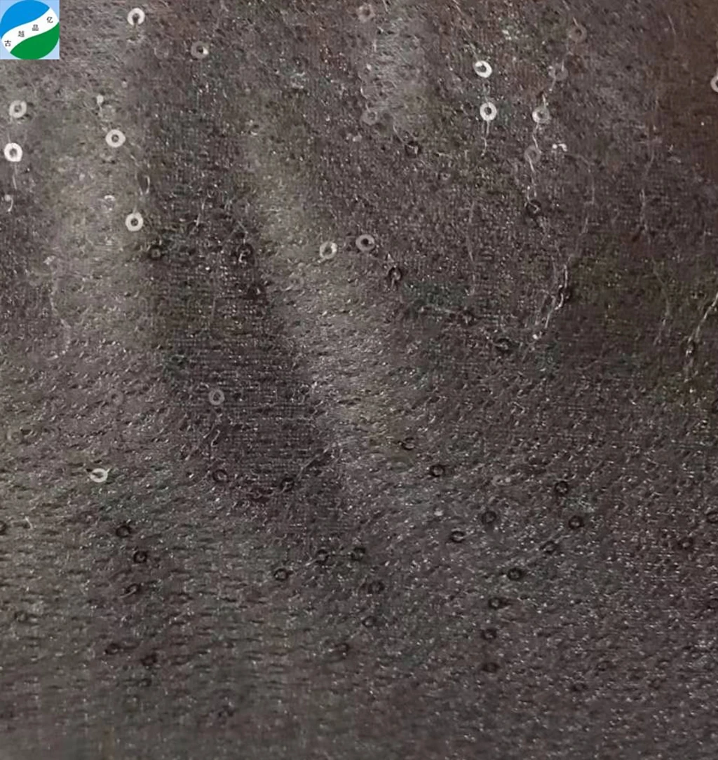 New style sequin embroidery fabric stock mixed ready fabric for china keqiao fabric