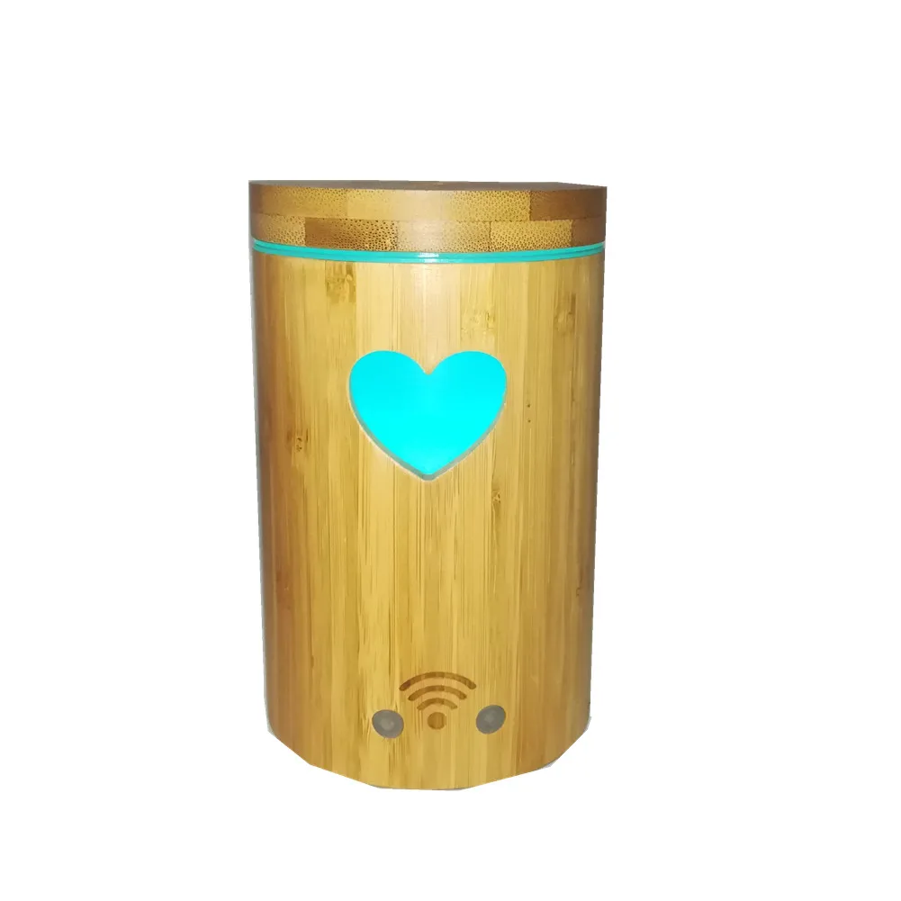 
Smart 160ml bamboo diffuser air humidifier air purifier WI-FI Aroma Dlffuser humidifier 