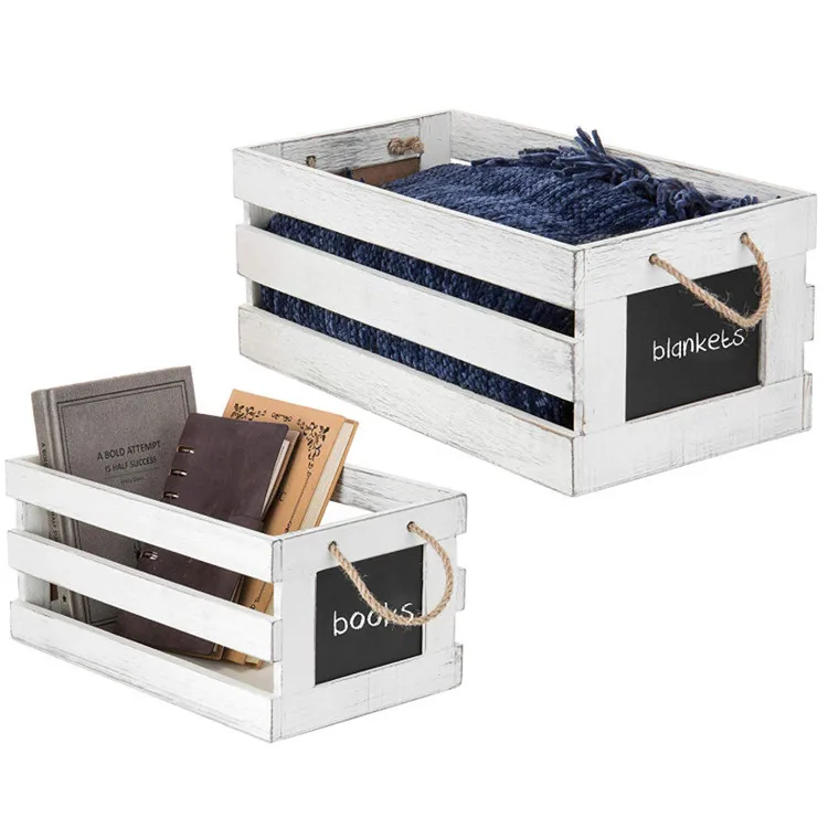 
Fashion natural grain multi function universal crates wood box storage 