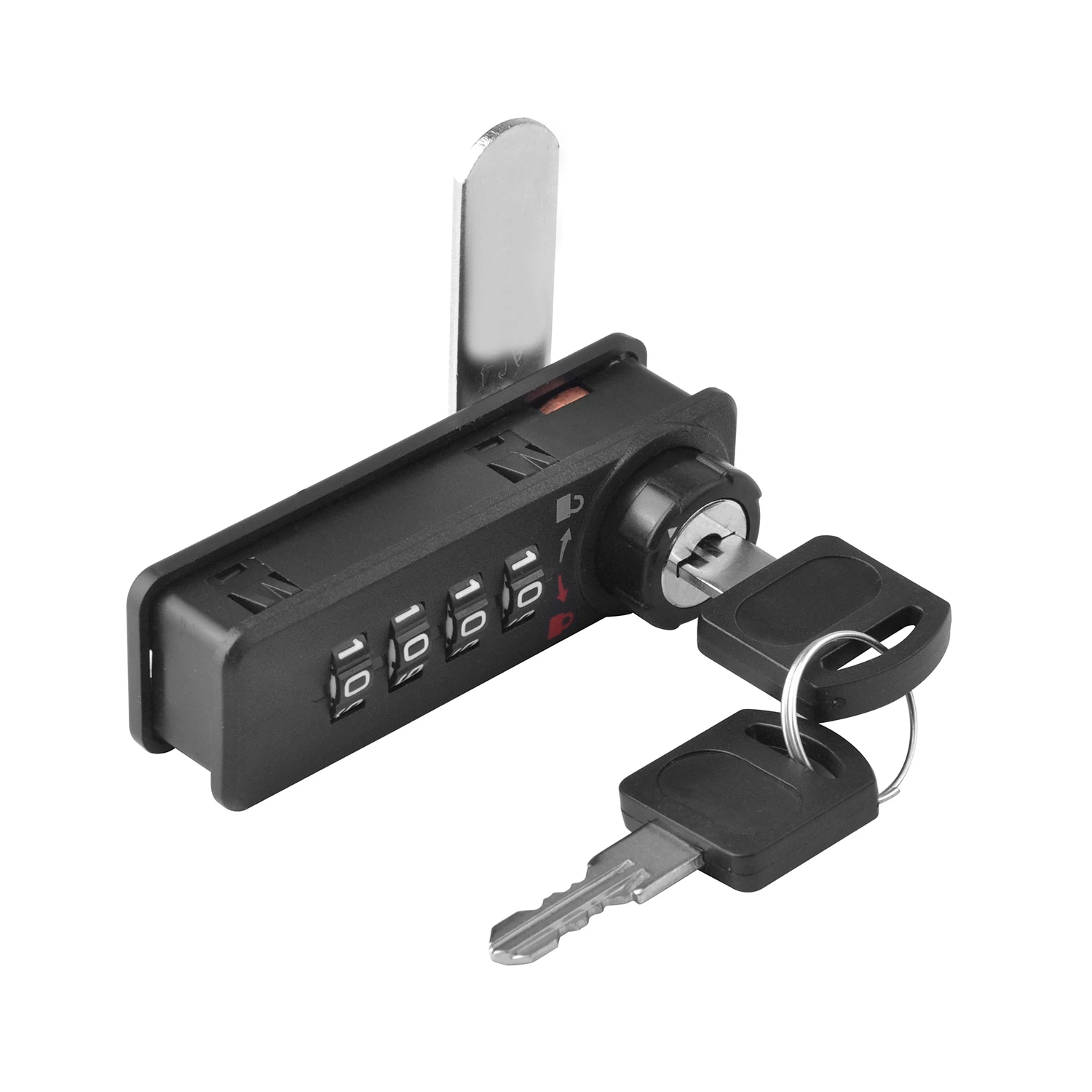 4-digital password combination cabinet security lock anti theft safety mechanical code lock with key