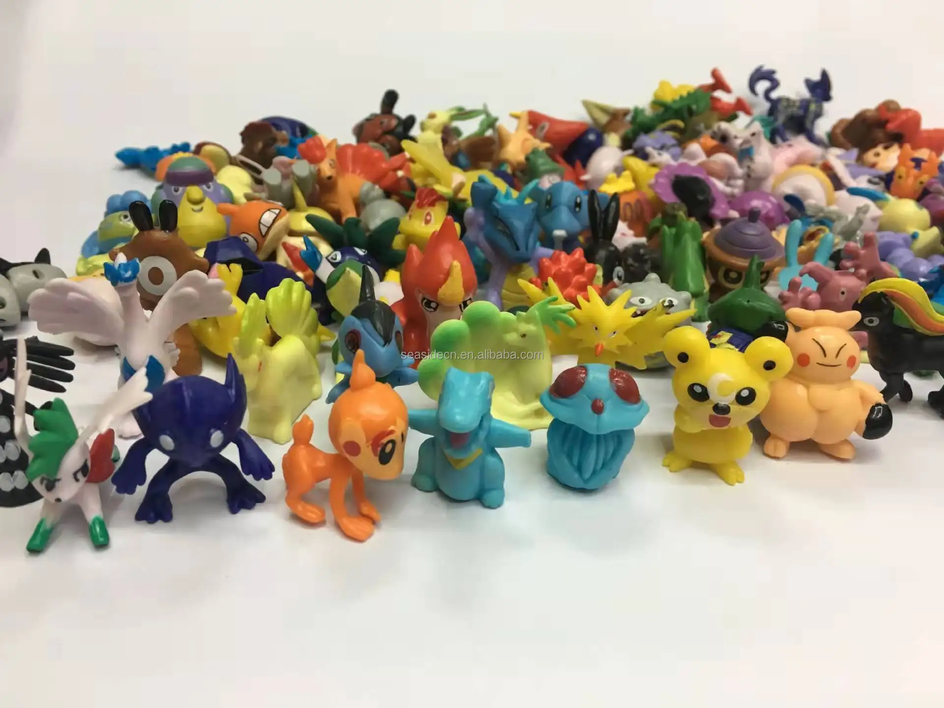 Wholesale mini Child  Poke mon FiguresToy 144 Models Small PVC Cartoon toys Figures Toys For Kids