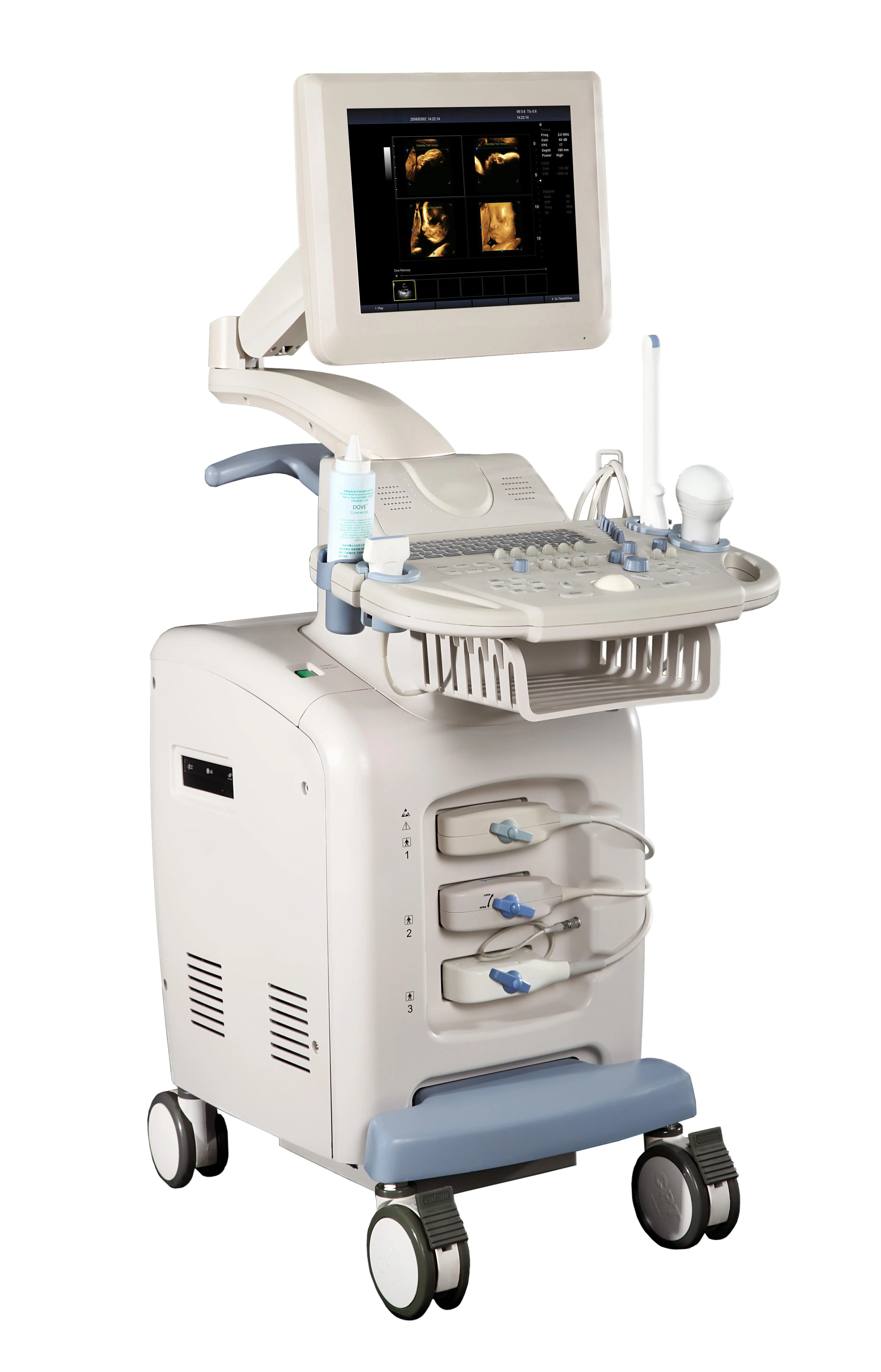 Medsinglong Trolley Color Doppler System Medical Ultrasound machine Color Doppler Diagnostic Trolley Ultrasound Machine