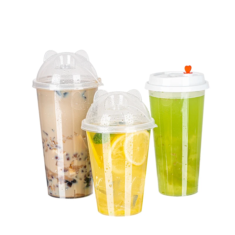 LOKYO Wholesale clear pp injection cup to go 16oz cold drink smoothie milktea disposable plastic cups