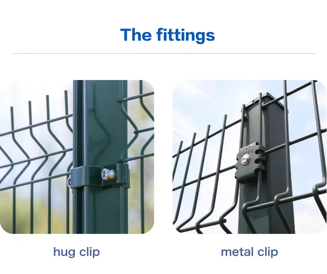 Factory price 6x6 sustainable use pvc coated welded wire mesh bending 3d security garden fence for sale