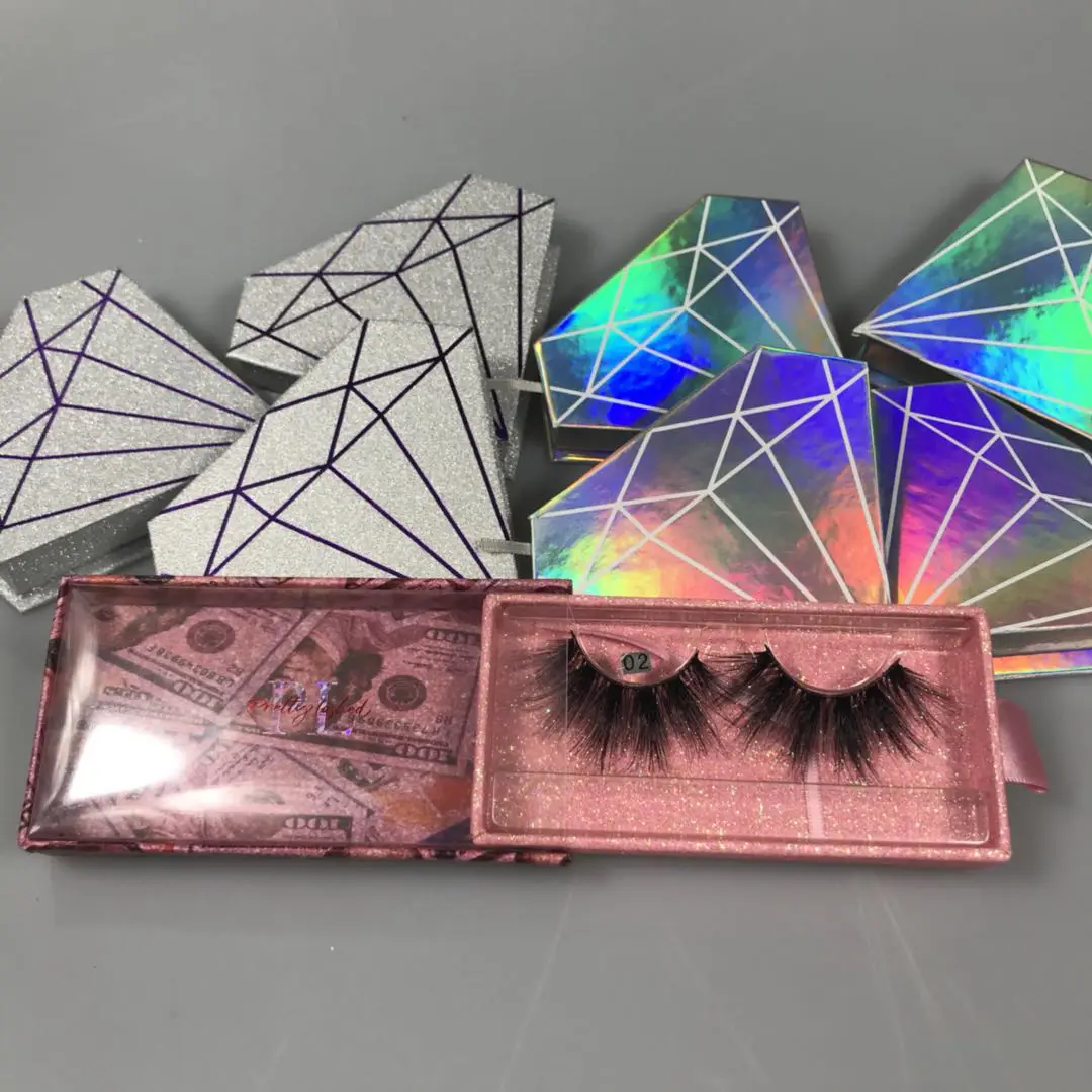 Накладные норковые ресницы частная марка оптом 25 мм 3D 5D 7D меховые полоски ресницы/3d ручной работы