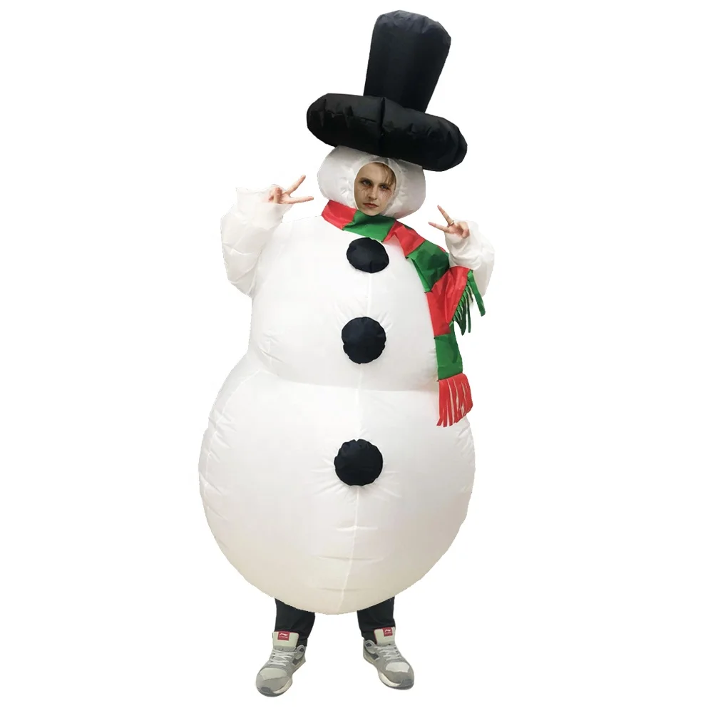 Christmas Tree Snowman Santa Claus Inflatable Costume Suit Cosplay Fancy Party Dress Halloween Costume For Men Women