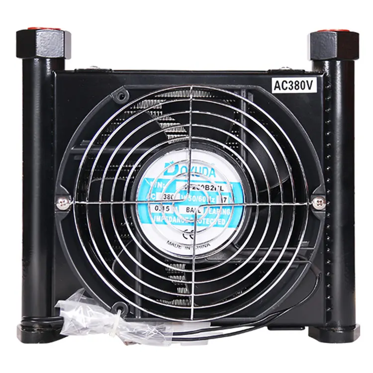 Excellent anti-seismic aluminum heat exchanger hydraulic oil cooler with fan