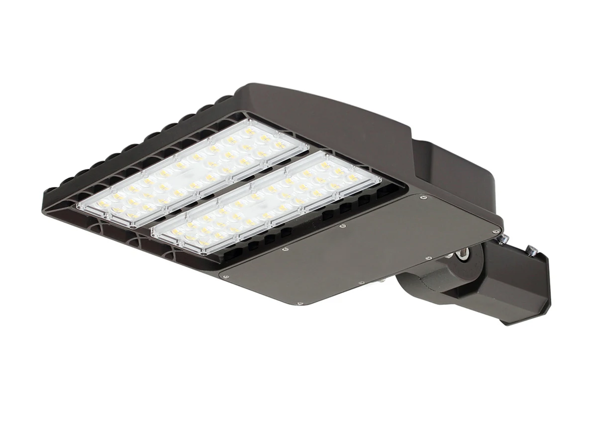 Fast Delivery Hot Selling Outdoor Adjustable 100-277Vac 100-347Vac 200-480Vac 80W 100W 120W 150W 200W 300W led light shoebox