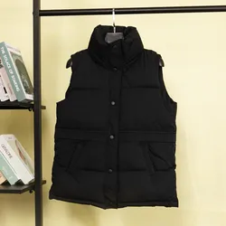 Новый дизайнерский женский зимний Сверхлегкий пуховой жилет для девушек куртка для хлеба для женщин оптом женская куртка без рукавов Одежда