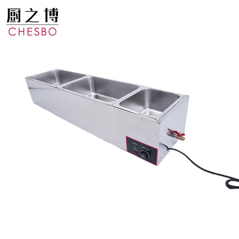 Professional Hot Plate Food Warmer Station 3pan Portable Stainless Steel Buffet Warmer Server Great for Parties Holiday