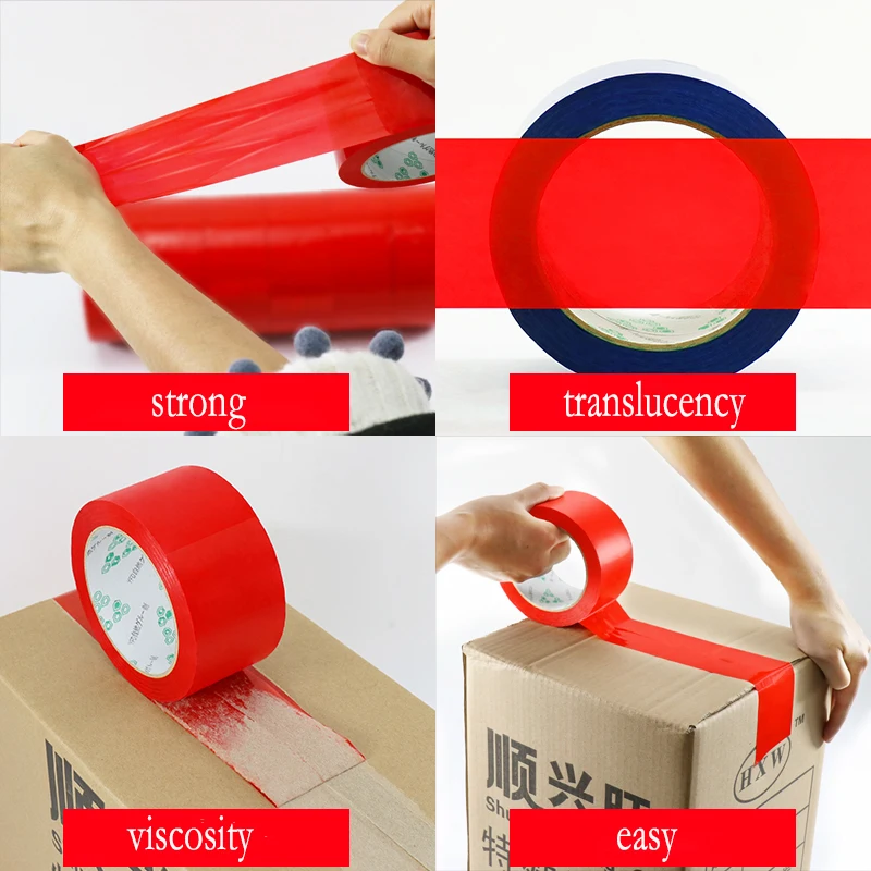 High Quality Direct  Clear BOPP Invisible Adhesive Packaging  Tape Rolls Single Acrylic Antistatic Max 4000 Carton Sealing Tape