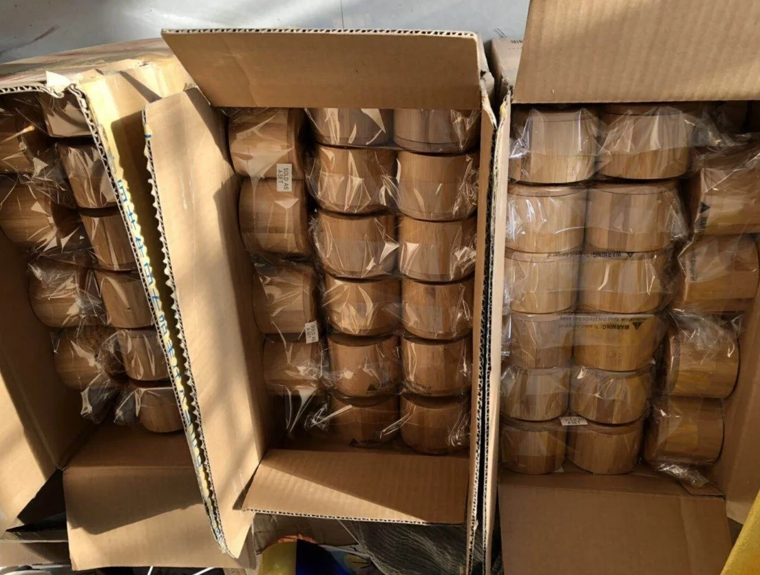 100% Органические Кухонные банки для хранения, бамбуковый контейнер для соли, оптовая продажа с завода