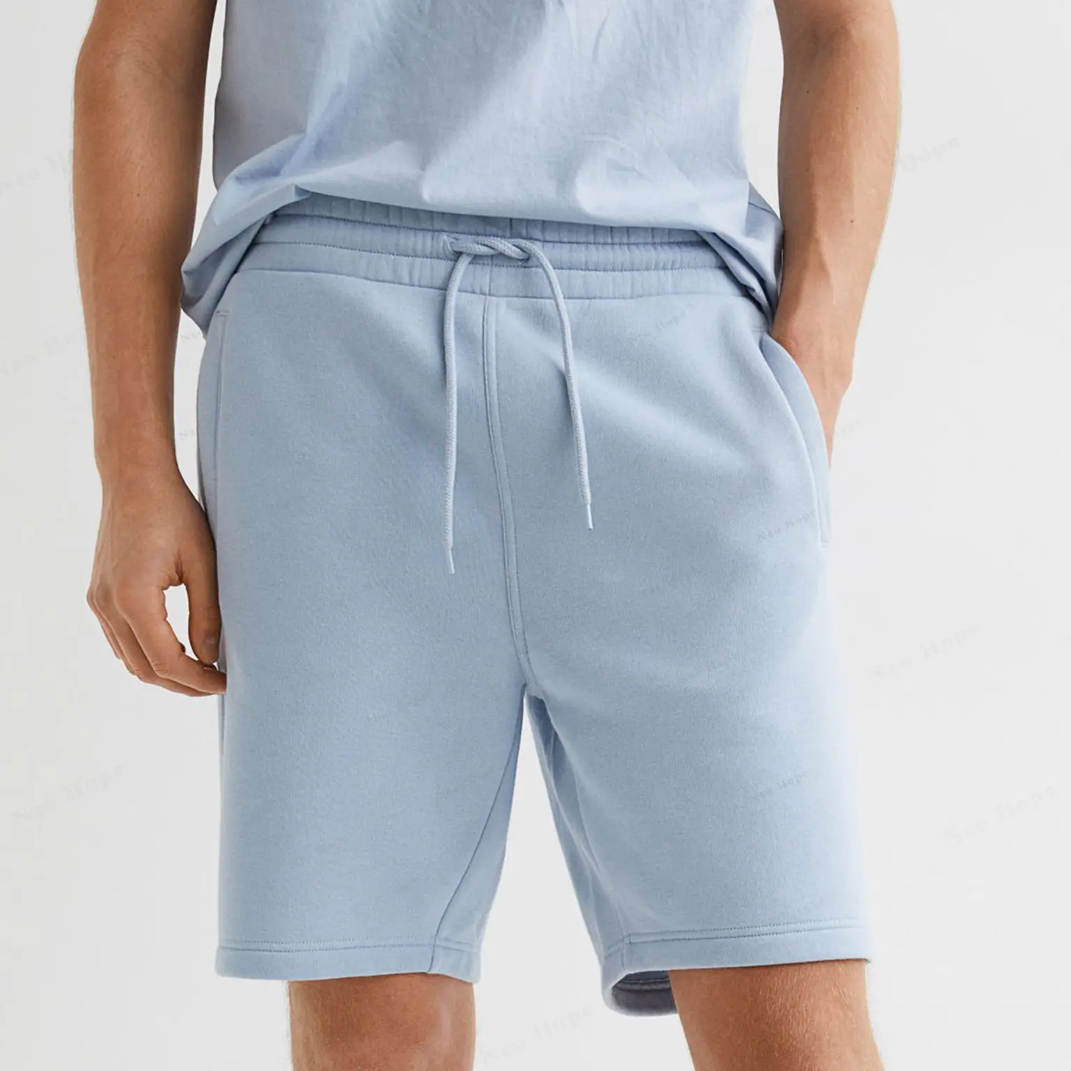 Custom Cotton Fleece French Terry Drawstring Men GYM Shorts Wholesale Jersey Casual Outdoor Sports Shorts Men Sweat Shorts