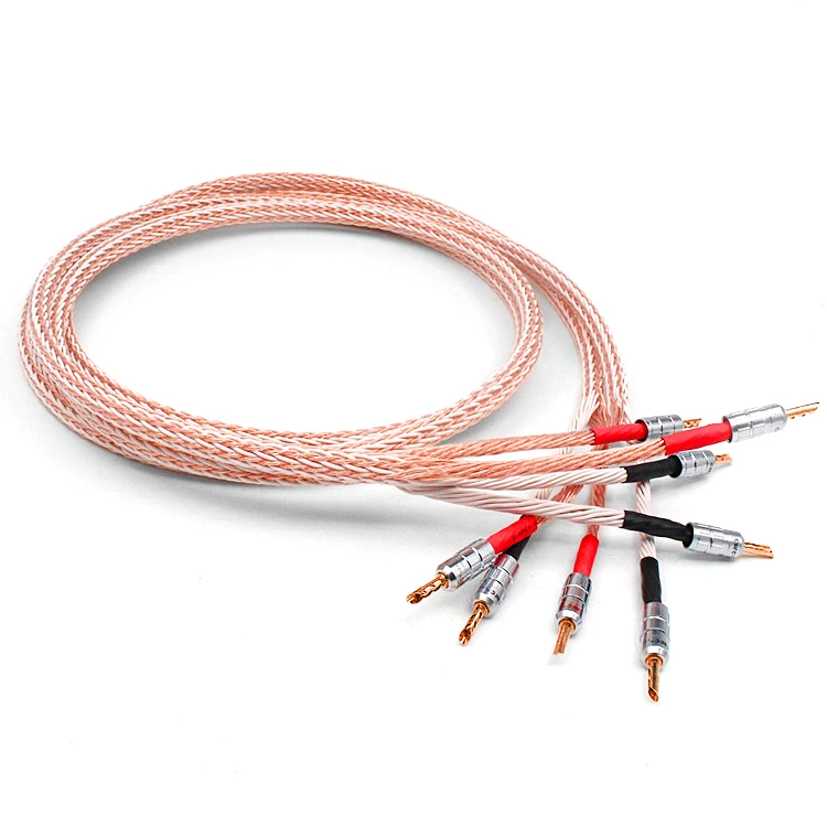 MVS 8TC single crystal copper speaker cable 16-strand crossover audio cable HIFI amplifier speaker surround connection cable