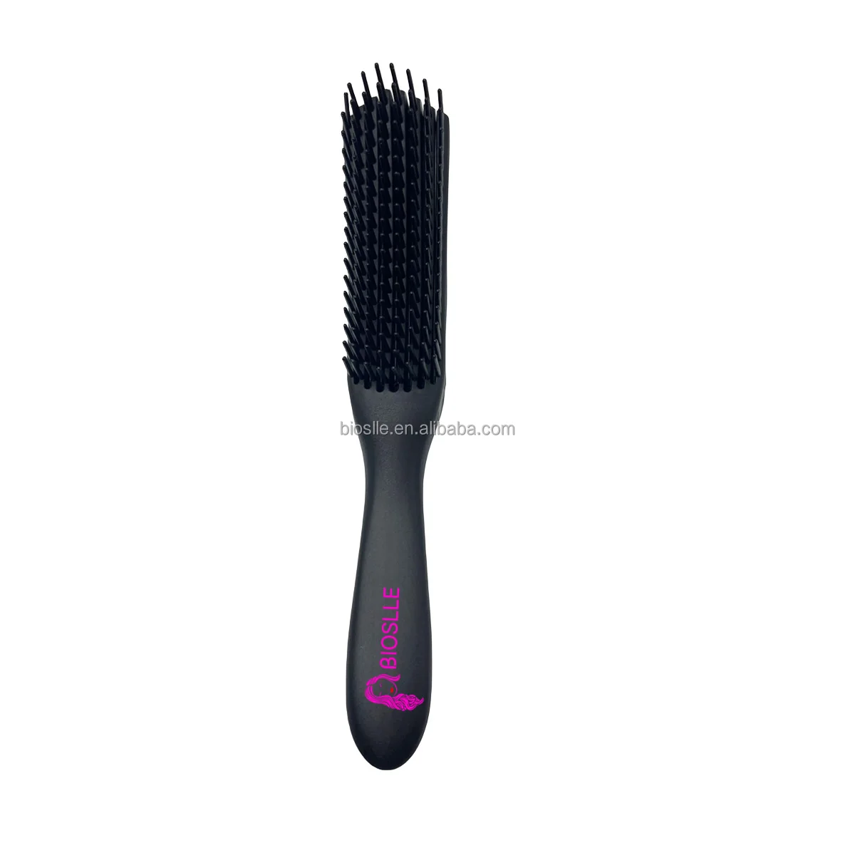 Wholesale Plastic Octopus Eight Rows Black Hair Detangler Brush For Woman Scalp Care Custom Logo Pink Detangling Brushes