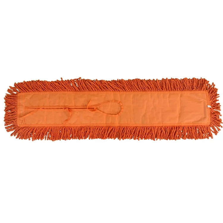 High Quality Super Easy Clean Floor Polyester Cotton Flat Pocket Mop Head Pad Refill Mop
