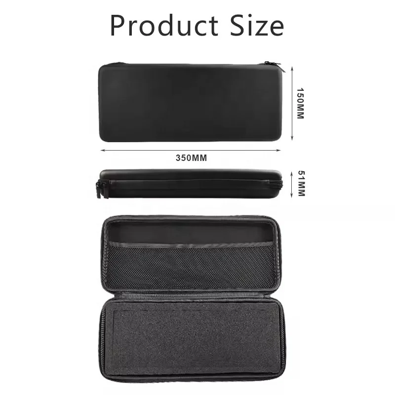 Custom Waterproof Storage Electronic Bag Wireless Keyboard Travel Hard EVA Protective Case Carrying Pouch Cover Bag - case Only