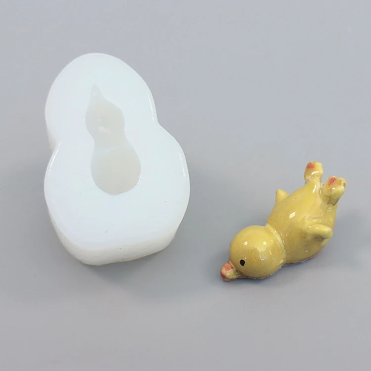 Little Yellow Duck Animals Wholesale chocolate mold Food grade homemade mold silicone 3D candy custom chocolate mold