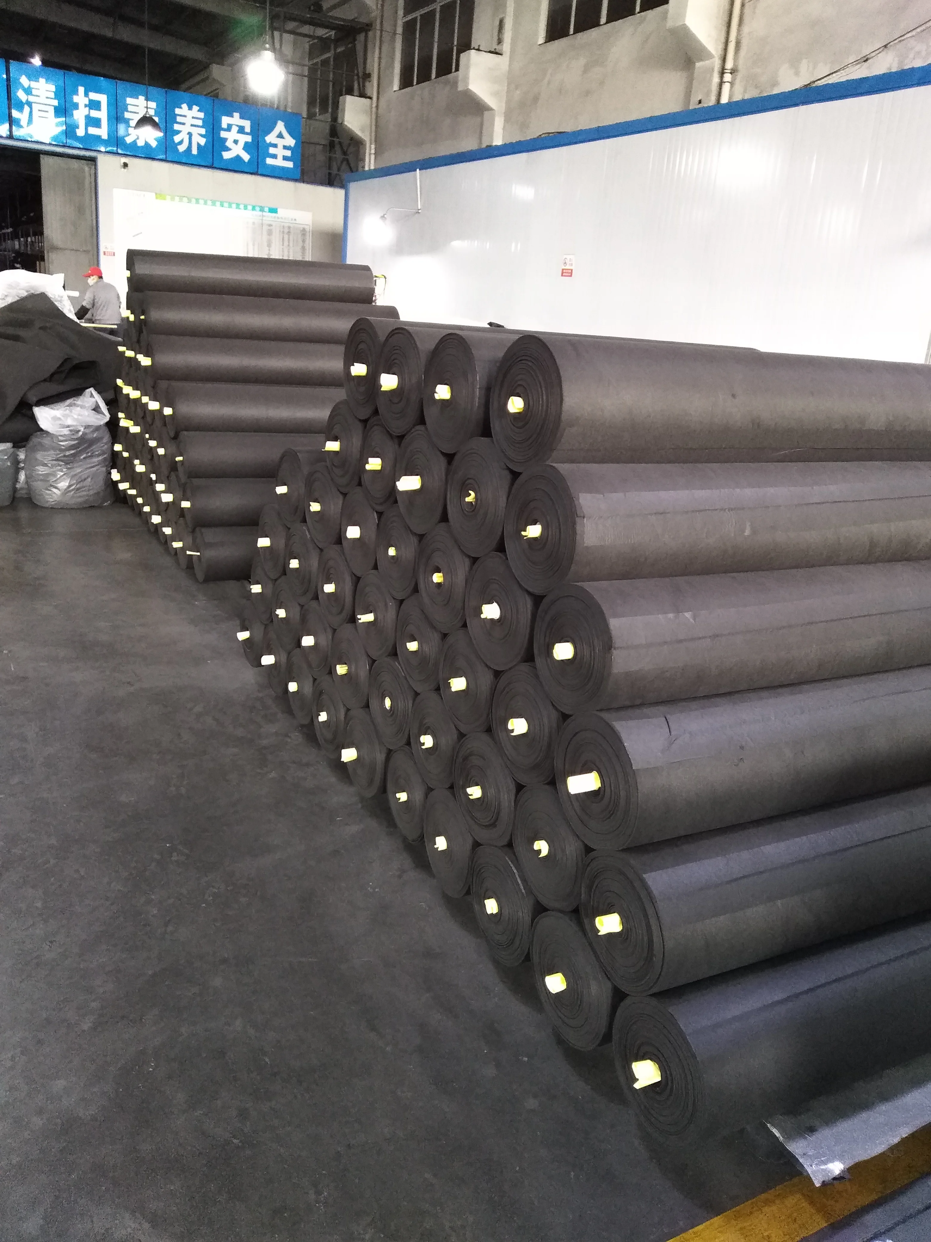 carbonized air filter roll activated carbon felt carbon filter mat