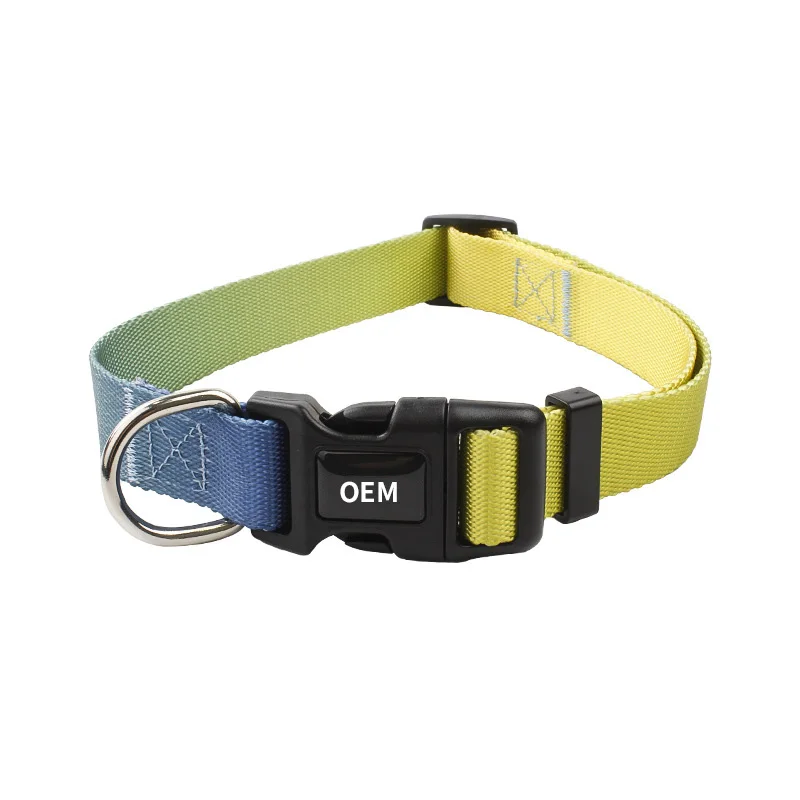 
Inaffordable Sublimation Heat Transfer Gradient Collars Custom Colors for Elegant and Comfortable Pet Leather Collars 