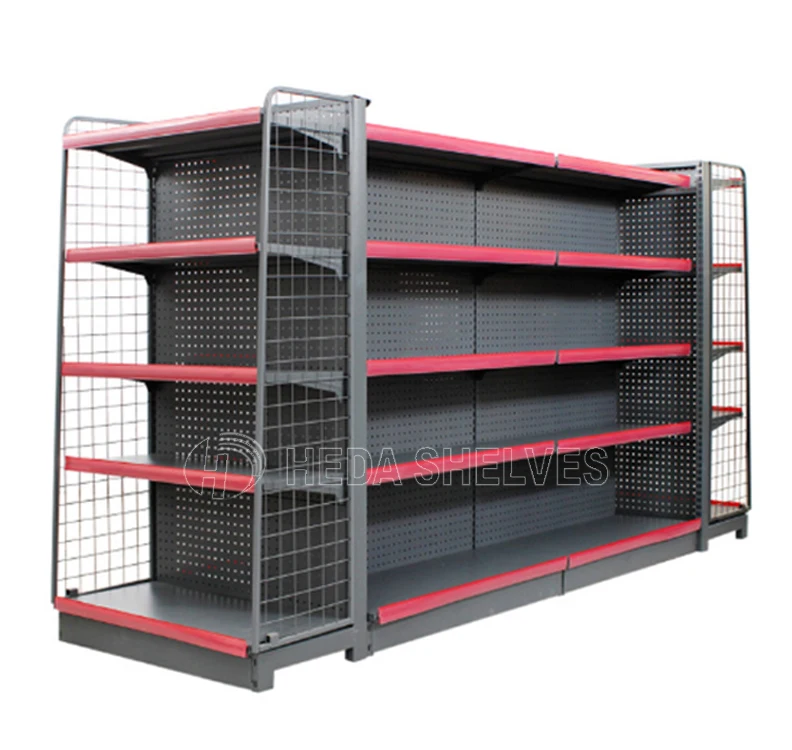 China heda shelves supermarket shelf display rack supermarket gondola