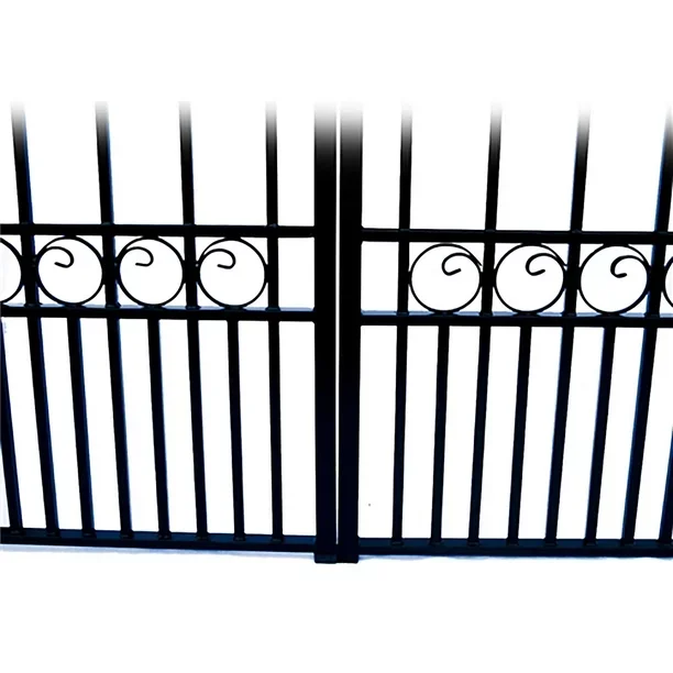 Decorative gate wrought iron site fence panels fencing for sale