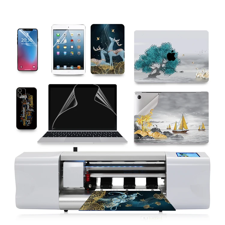 Mobile Phone Fone Back Cover Film Pattern Design Screen Protector Cutting Machine Big Size For Laptop