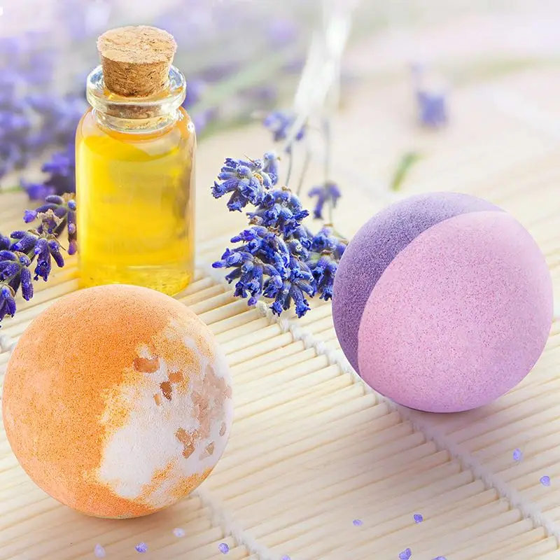 New OEM relaxing dry flower lavender jasmine bath bomb new recipe more smoothing essential oil for birthday present