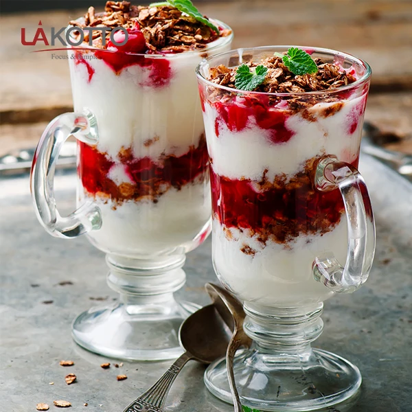 
Wholesale 260ml Irish coffee glass mug with handle 