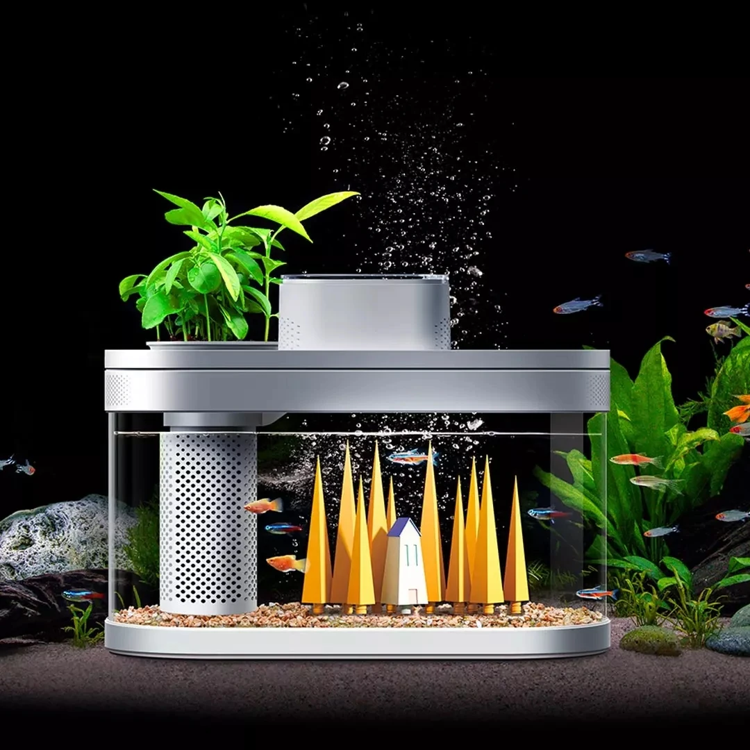 Smart Water Tank 180 Pro Xiaomi Youpin Aquarium Double Filtration Lighting System WIFI Mijia APP High Quality Automated