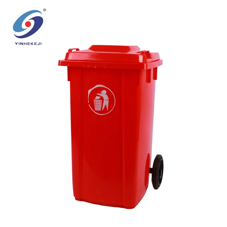
Public Trash Can With Lid 240 Liter Plastic Can Waste Bin 